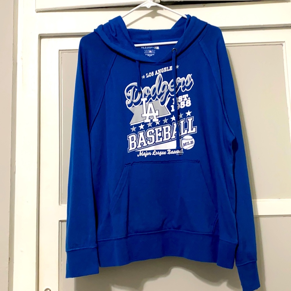 Los Angeles Dodgers sweater.